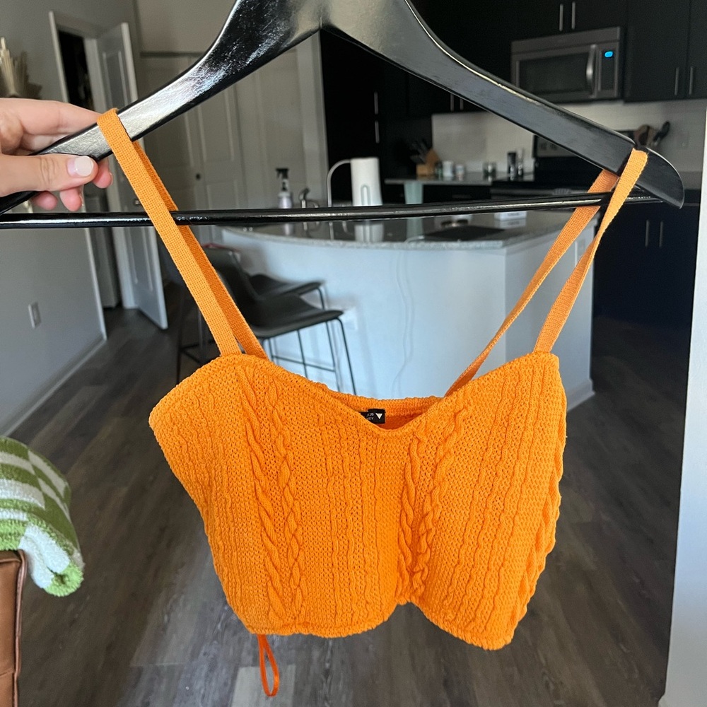 Zara orange top